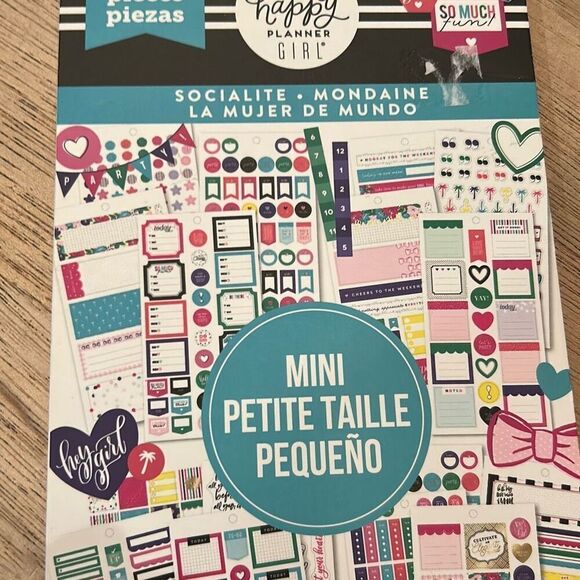 New 2 pcs the happy planner and boss babe sticker sheets and planner paper card - Picture 2 of 9